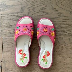 Pink brand new slides/Sandals.